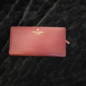 Kate Spade Burgundy Leather Wallet